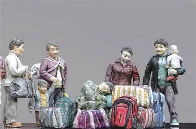 南陽雙胞胎兄弟用陶做雕塑 驚動(dòng)雕塑藝壇(圖)